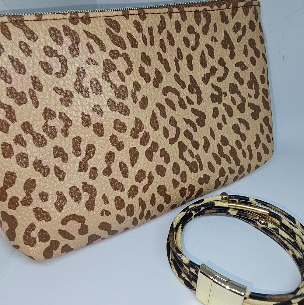 Animal Print Bag & Bracelet